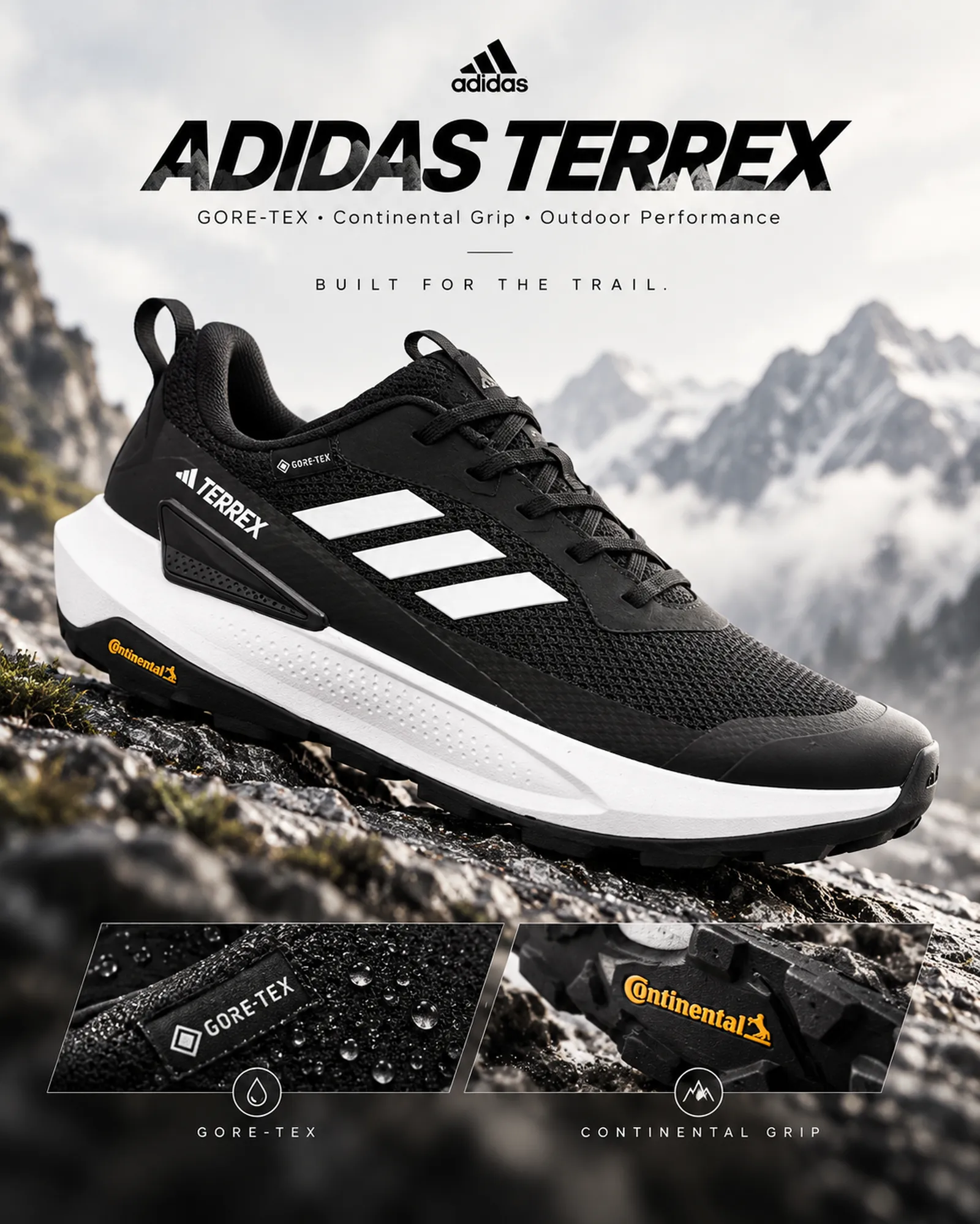 Adidas Terrex Gore-Tex Outdoor Ayakkabı ürün tanıtım görseli 1